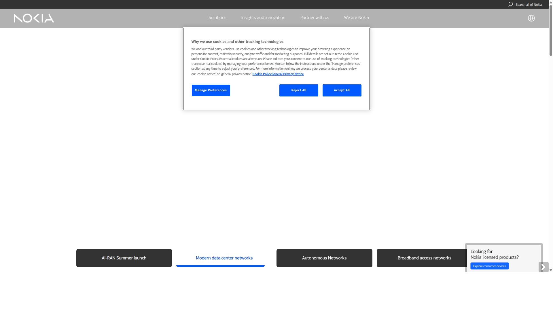 Nokia website